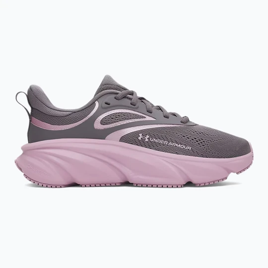Zdjęcie produktu Buty do biegania damskie Under Armour Rogue 6 castlerock / mauve pink / mauve pink Szary