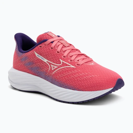 Zdjęcie produktu Buty do biegania dziecięce Mizuno Enerzy Rider Jr camelliarose / snowwhite / violiet Różowy