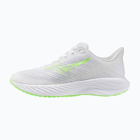 Zdjęcie produktu Buty do biegania dziecięce Mizuno Enerzy Rider Jr white / glowing apple