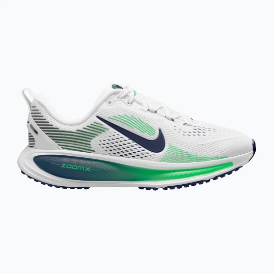 Zdjęcie produktu Buty do biegania dziecięce Nike Vomero 18 white / green spark / midnight navy