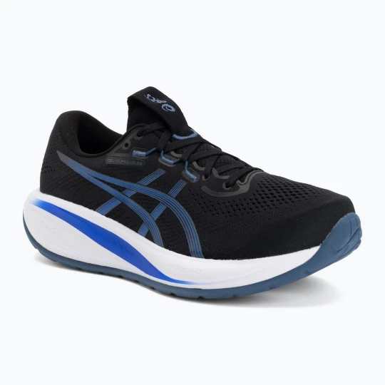 Zdjęcie produktu Buty do biegania męskie ASICS Gel-Cumulus 28 black / neon blue