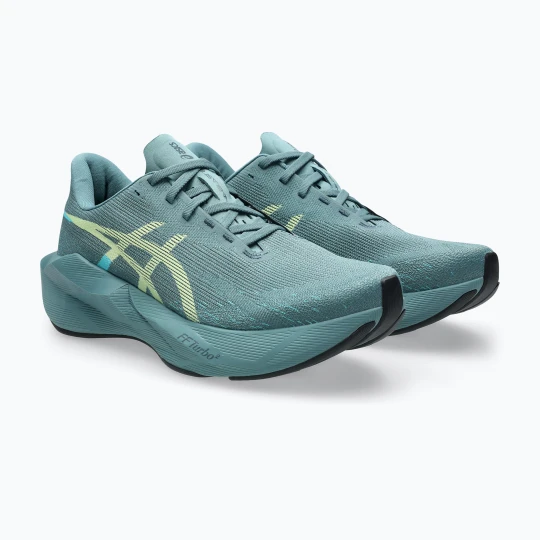 Zdjęcie produktu Buty do biegania męskie ASICS Novablast 6 foggy teal/illuminate yellow Niebieski