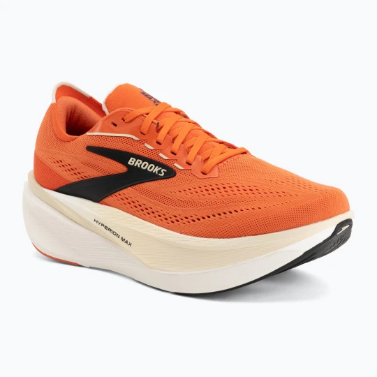 Zdjęcie produktu Buty do biegania męskie Brooks Hyperion Max 4 tigerlily/wood ash/black Czerwony