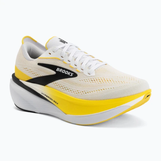 Zdjęcie produktu Buty do biegania męskie Brooks Hyperion Max 4 white / cyber yellow / black