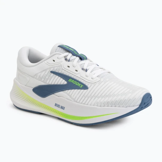 Zdjęcie produktu Buty do biegania męskie Brooks Revel Max white / moonlight / green gecko