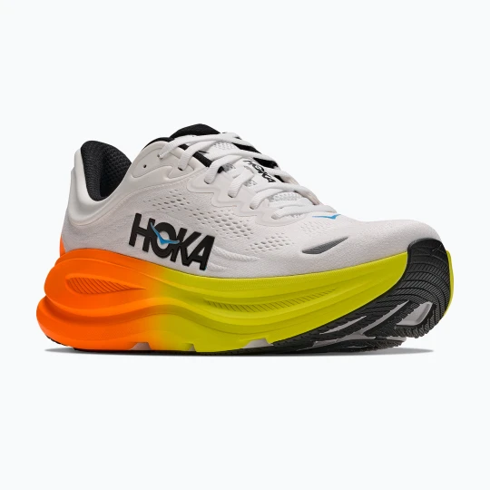 Zdjęcie produktu Buty do biegania męskie HOKA Bondi 9 white / neon tangerine