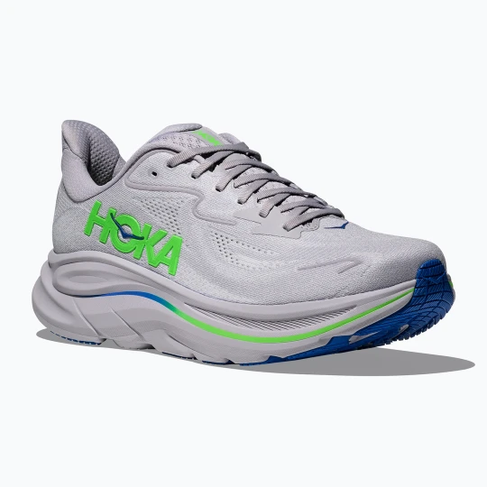 Zdjęcie produktu Buty do biegania męskie HOKA Clifton 10 ash grey / neon green