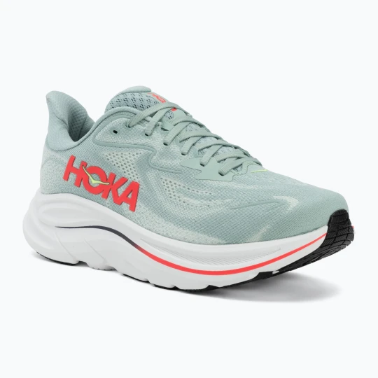 Zdjęcie produktu Buty do biegania męskie HOKA Clifton 10 Wide sage / neon flame Niebieski