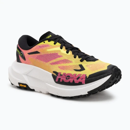 Zdjęcie produktu Buty do biegania męskie HOKA Mafate X neon hoka citrus / neon rose Różowy