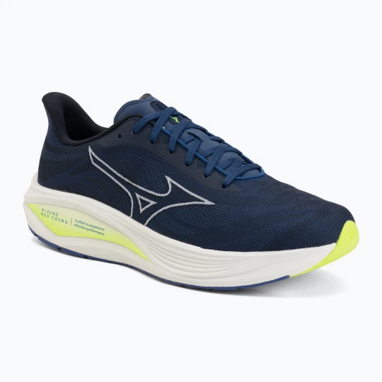 Zdjęcie produktu Buty do biegania męskie Mizuno Neo Cosmo estate blue / white / lightning yellow