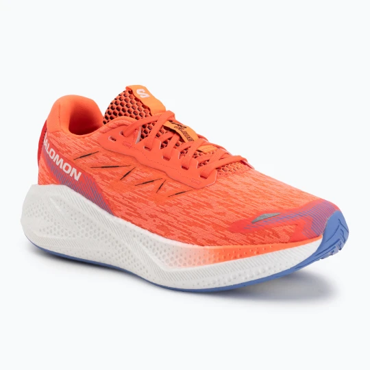 Zdjęcie produktu Buty do biegania męskie Salomon Aero Glide 4 neon flame/white/persia Pomarańczowy