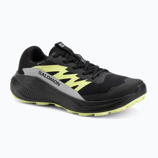 Zdjęcie produktu Buty do biegania męskie Salomon Alphaglide GTX black / alloy / sharp green