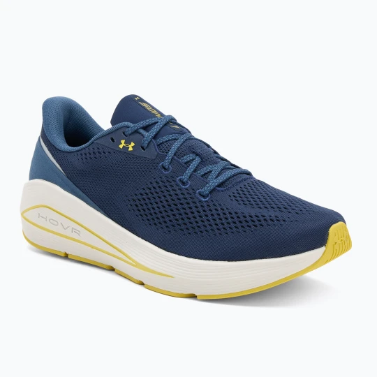 Zdjęcie produktu Buty do biegania męskie Under Armour Sonic 7 washed navy / nu blue / yellow shade Granatowy
