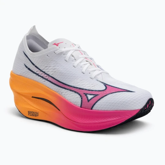 Zdjęcie produktu Buty do biegania Mizuno Wave Rebellion Pro 3 white / pink tetra / tang orange