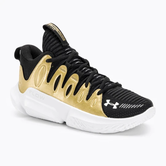 Zdjęcie produktu Buty do koszykówki damskie Under Armour W Flow Breakthru 4 black / metallic gold / white
