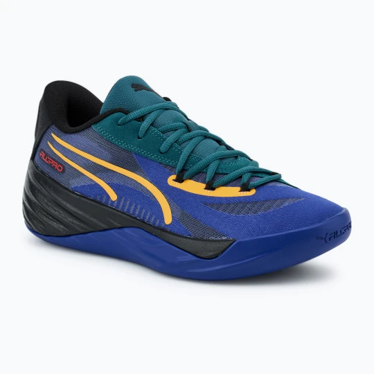 Zdjęcie produktu Buty do koszykówki męskie PUMA All-Pro Nitro Crowd Craze lapis lazuli / cold green / puma black