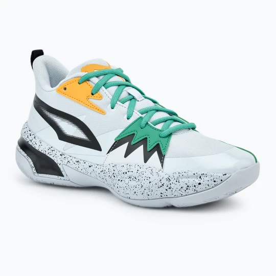 Zdjęcie produktu Buty do koszykówki męskie PUMA Genetics Speckle puma black/silver mist/jade frost Szary