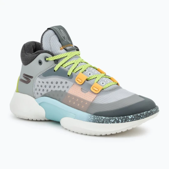 Zdjęcie produktu Buty do koszykówki męskie SKECHERS SKX Resagrip gray/yellow Szary