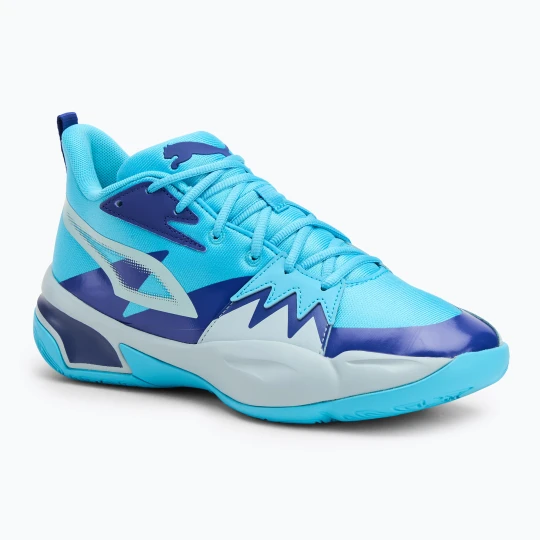 Zdjęcie produktu Buty do koszykówki PUMA Genetics purple glimmer / bright aqua / strong gray / white Niebieski