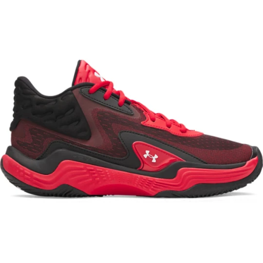 Zdjęcie produktu Buty do koszykówki uniseks Under Armour UA Spawn 7 Mid - czerwone