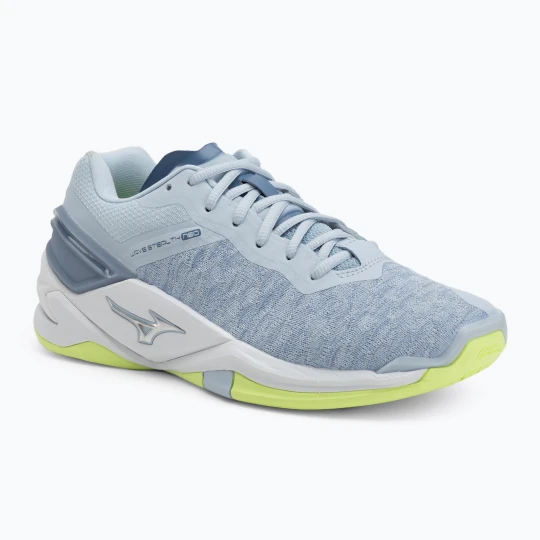 Zdjęcie produktu Buty do piłki ręcznej damskie Mizuno Wave Stealth Neo heather / white / neo lime Szary