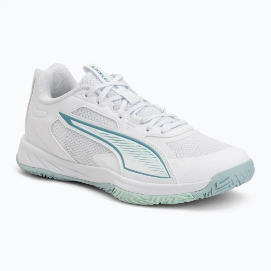 Zdjęcie produktu Buty do piłki ręcznej PUMA Accelerate Pro 4 Game On puma white/baltic sea blue/fresh water