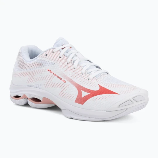 Zdjęcie produktu Buty do siatkówki damskie Mizuno Wave Lightning Pro white / rose elegance / lava falls