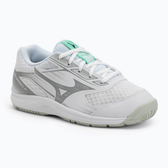 Zdjęcie produktu Buty do siatkówki dziecięce Mizuno Cyclone Speed 5 white / black / frozen emerald