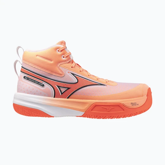 Zdjęcie produktu Buty do siatkówki Mizuno Neo Jump Mid flamingo coral / lava orange / white