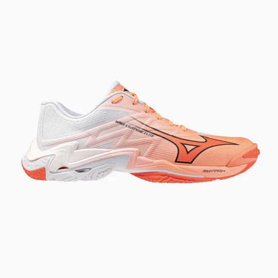 Zdjęcie produktu Buty do siatkówki Mizuno Wave Lightning Elite flamingo coral / lava orange / white