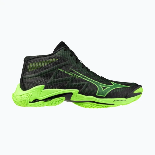 Zdjęcie produktu Buty do siatkówki Mizuno Wave Lightning Elite Mid black / glowing apple / mandarin orange