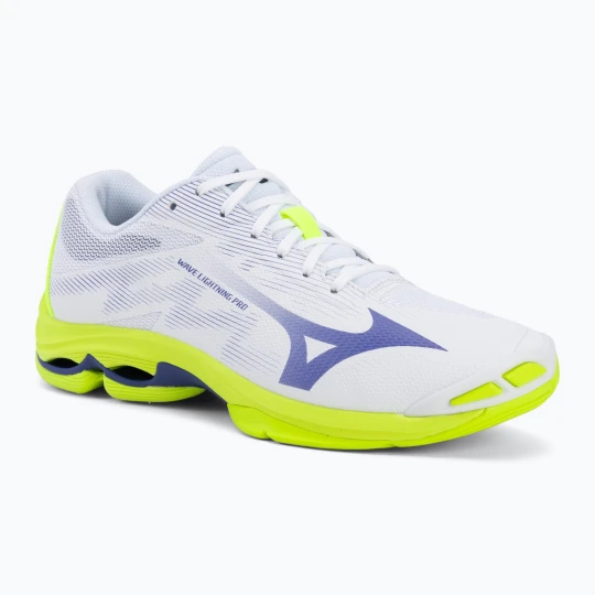 Zdjęcie produktu Buty do siatkówki Mizuno Wave Lightning Pro white/lighting yellow/dazzling blue