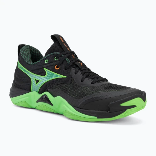Zdjęcie produktu Buty do siatkówki Mizuno Wave Momentum Elite black / glowing apple / mandarin orange
