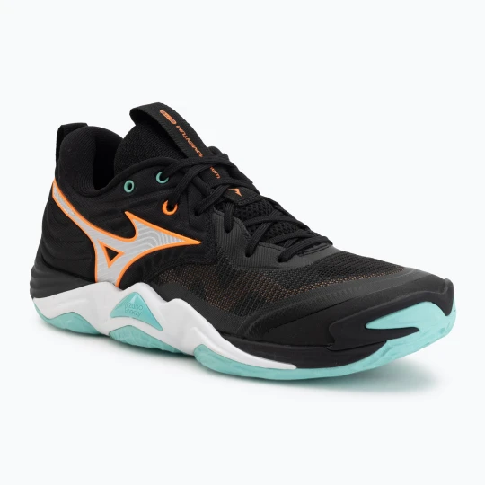 Zdjęcie produktu Buty do siatkówki Mizuno Wave Momentum Elite black / tangelo / ice green