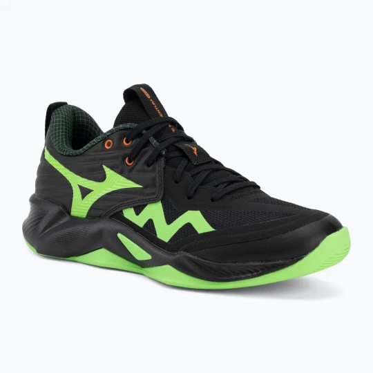 Zdjęcie produktu Buty do siatkówki Mizuno Wave Momentum Pro black / glowing apple / mandarin orange