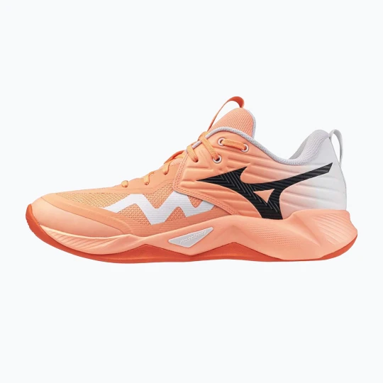 Zdjęcie produktu Buty do siatkówki Mizuno Wave Momentum Pro flamingo coral / carbon / white Pomarańczowy