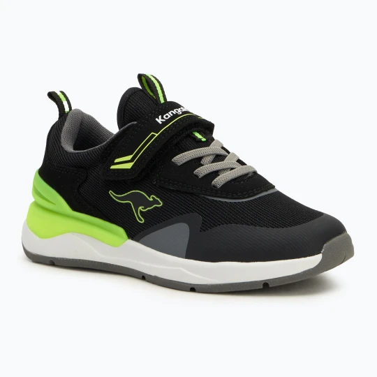 Zdjęcie produktu Buty dziecięce KangaROOS KD-Gym EV jet black / neon yellow