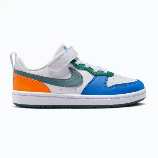 Zdjęcie produktu Buty dziecięce Nike Court Borough Low Recraft white / malachite / mineral slate
