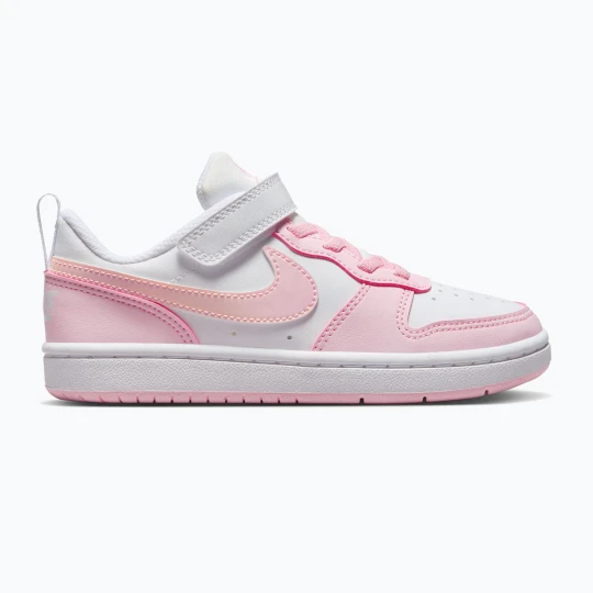 Zdjęcie produktu Buty dziecięce Nike Court Borough Low Recraft white / pink foam
