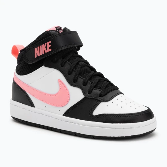 Zdjęcie produktu Buty dziecięce Nike Court Borough Mid 2 black / sunset pulse / white