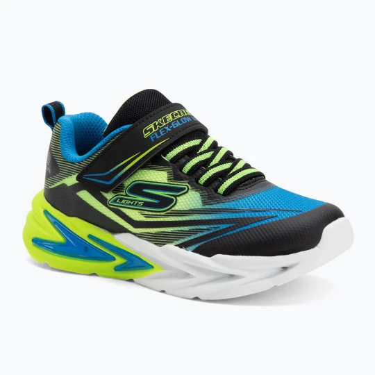 Zdjęcie produktu Buty dziecięce SKECHERS Flex-Glow Ultra black / blue / lime
