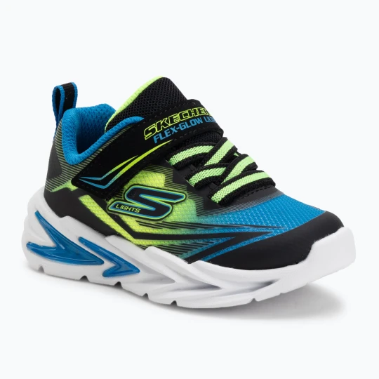 Zdjęcie produktu Buty dziecięce SKECHERS Flex-Glow Ultra black / blue / lime