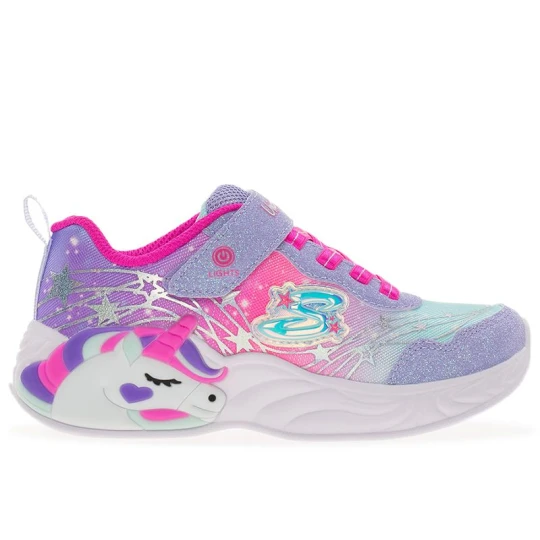Zdjęcie produktu Buty dziecięce Skechers S Lights Unicorn Dreams Wishful Magic 302299LLVHP - fioletowe