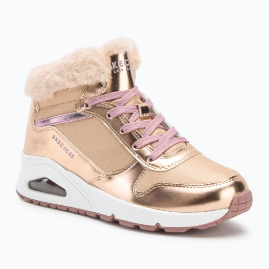 Zdjęcie produktu Buty dziecięce SKECHERS Uno Cozy On Air rose gold Różowy