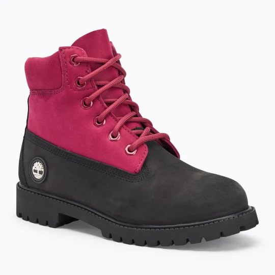 Zdjęcie produktu Buty dziecięce Timberland Premium 6 In Lace black nubuck / dark pink