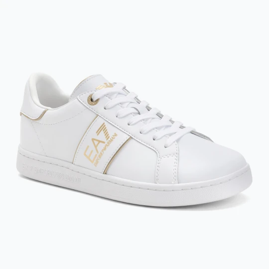 Zdjęcie produktu Buty EA7 Emporio Armani Classic Logo full wht / gold detail Biały