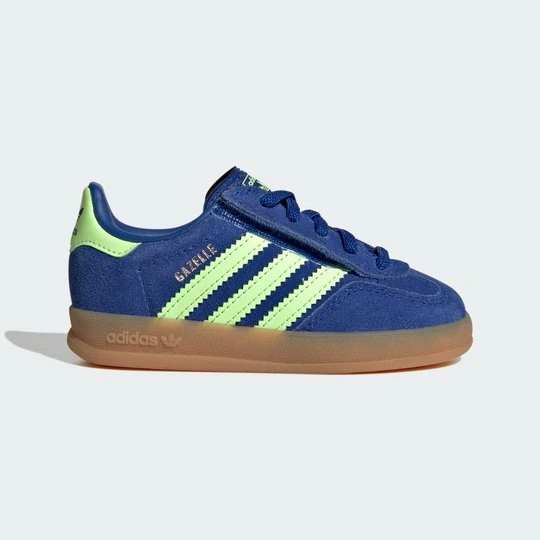 Zdjęcie produktu BUTY GAZELLE INDOOR Z WYGODNYM ZAPIĘCIEM I ELASTYCZNYMI SZNUROWADŁAMI Adidas niebieski