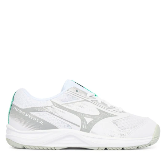 Zdjęcie produktu Buty halowe Mizuno Cyclone Speed 5 Jr. V1GD2511 Biały