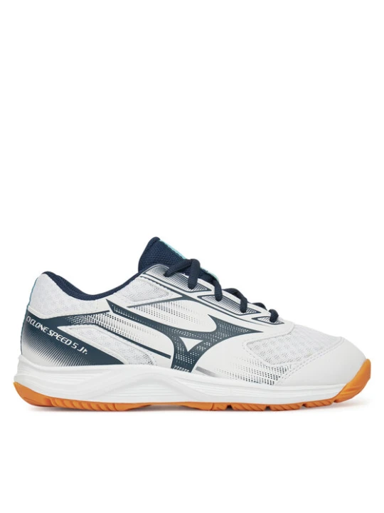 Zdjęcie produktu Buty halowe Mizuno Cyclone Speed 5 JR V1GD251157 Biały