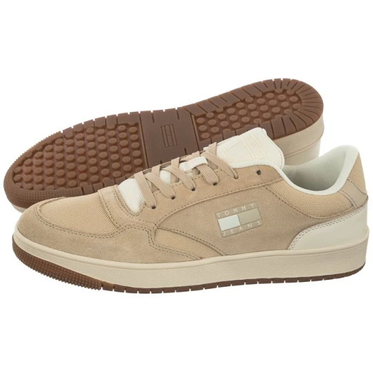 Zdjęcie produktu Buty Jeans Retro Cupsole Suede Gentle Gold EM0EM01161 AB9 (TH770-a) Tommy Hilfiger